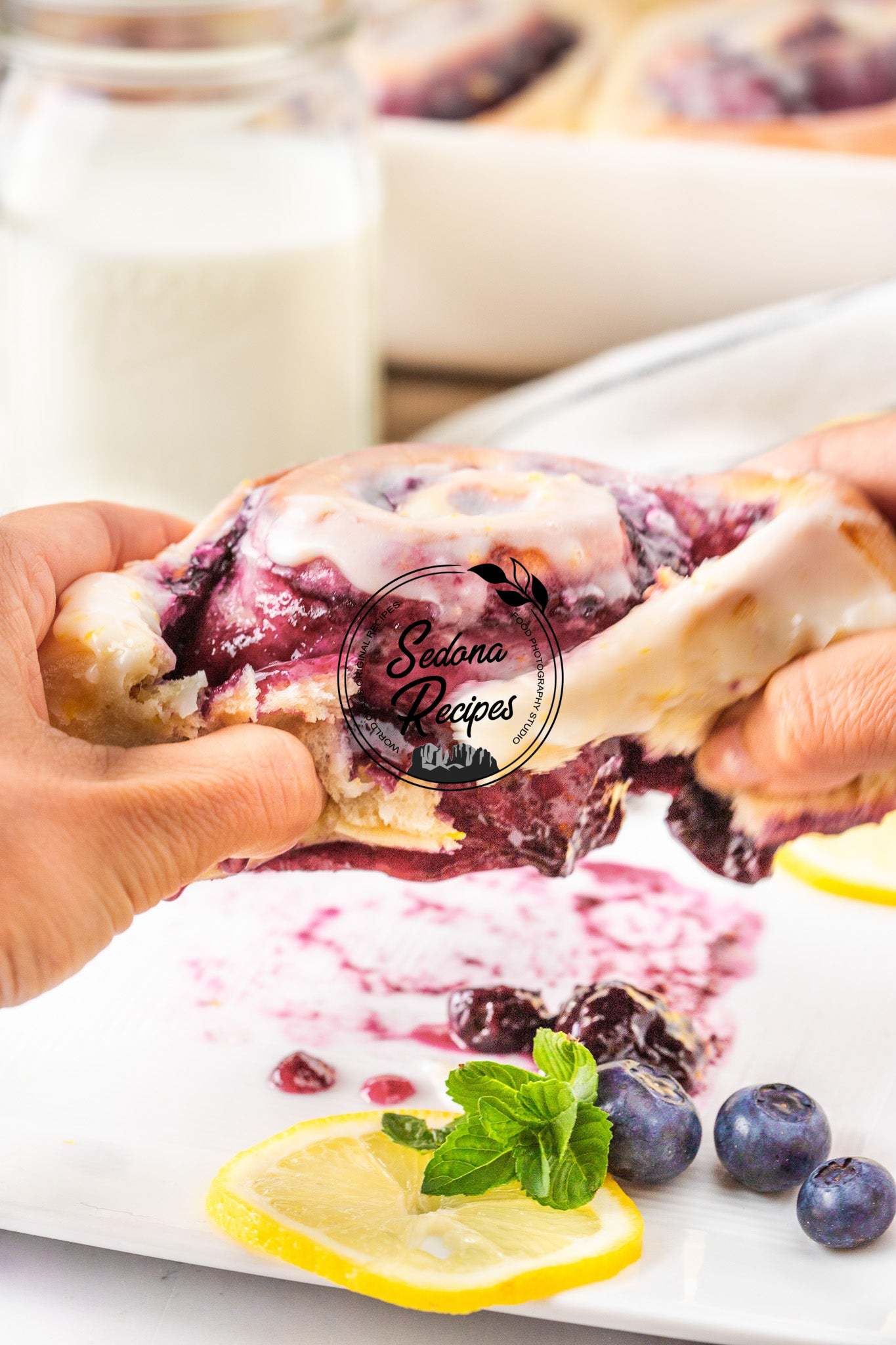 Lemon Blueberry Sweet Rolls