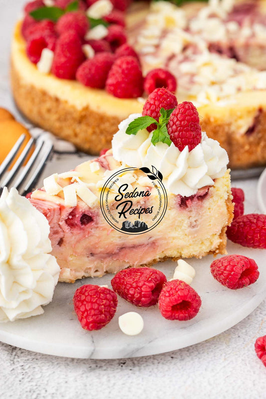 White Chocolate Raspberry Cheesecake