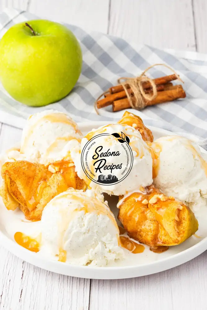 Air Fryer Caramel Apple Dumplings