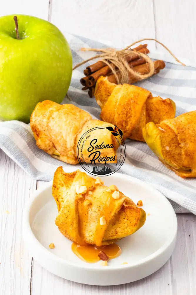 Air Fryer Caramel Apple Dumplings