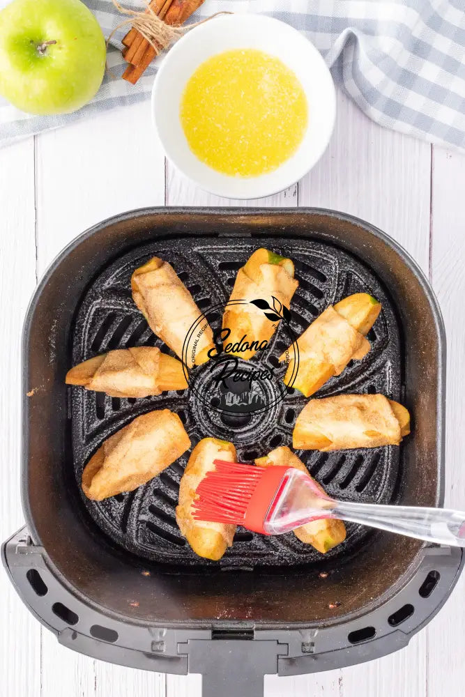 Air Fryer Caramel Apple Dumplings