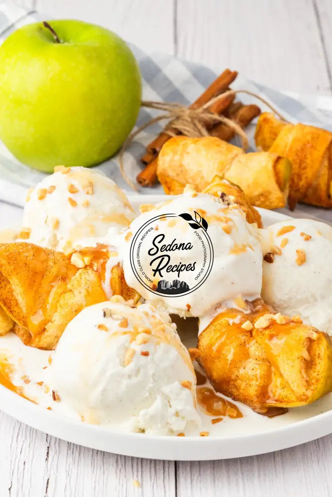 Air Fryer Caramel Apple Dumplings