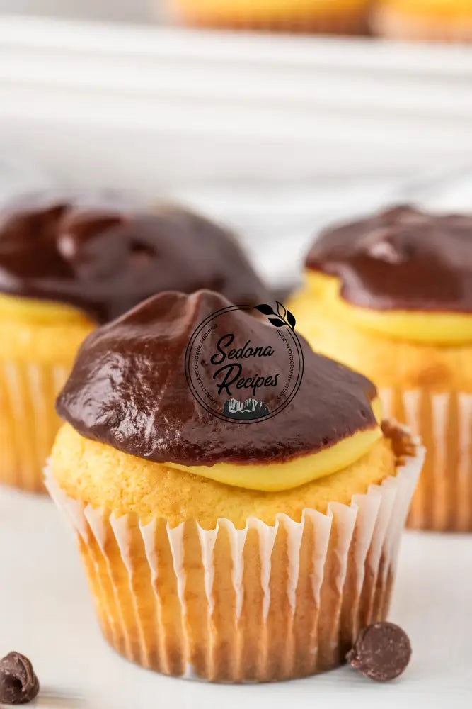 Boston Cream Pie Cupcakes