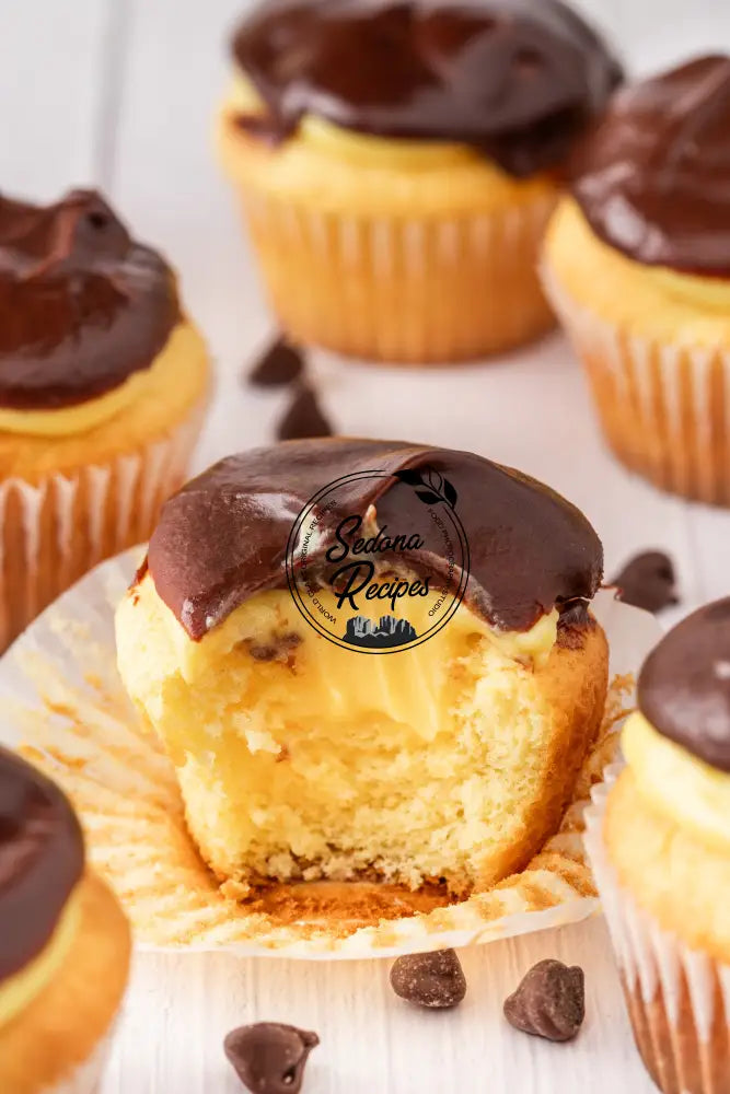 Boston Cream Pie Cupcakes