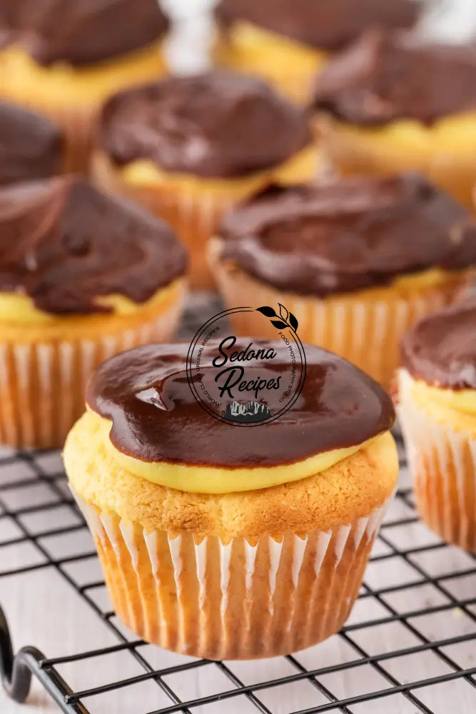 Boston Cream Pie Cupcakes