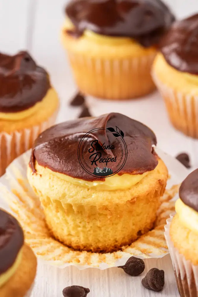 Boston Cream Pie Cupcakes