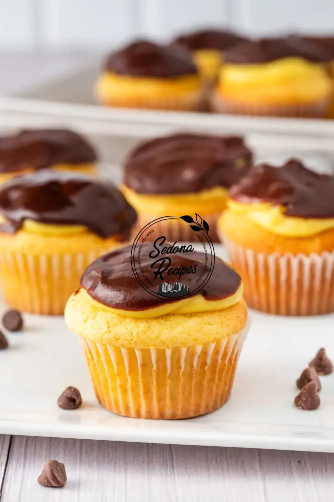 Boston Cream Pie Cupcakes