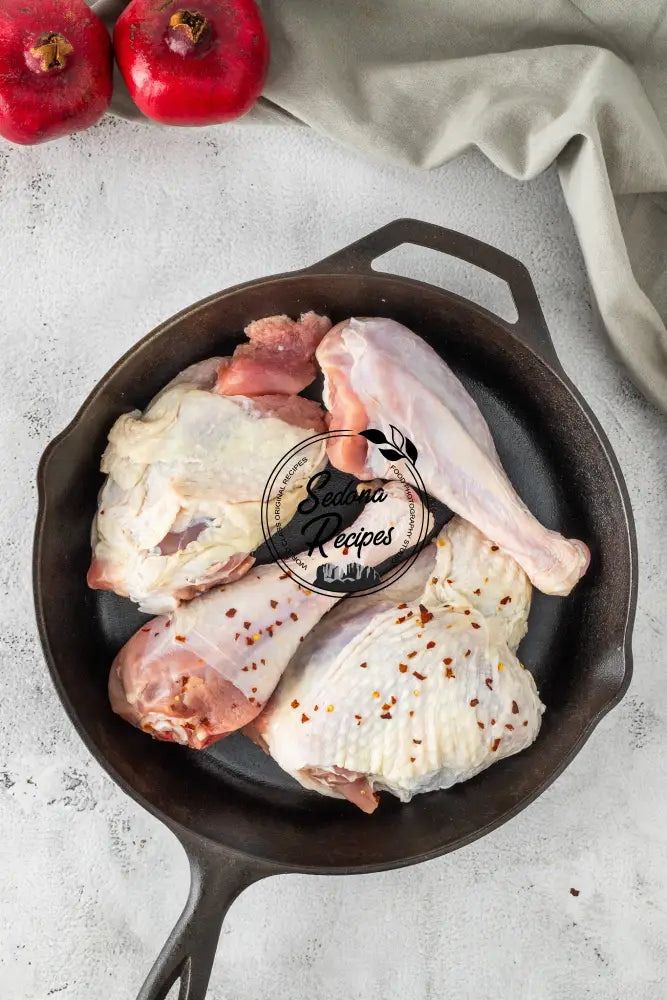 Braised Turkey Legs with Cranberries Pomegranate & Rosemary