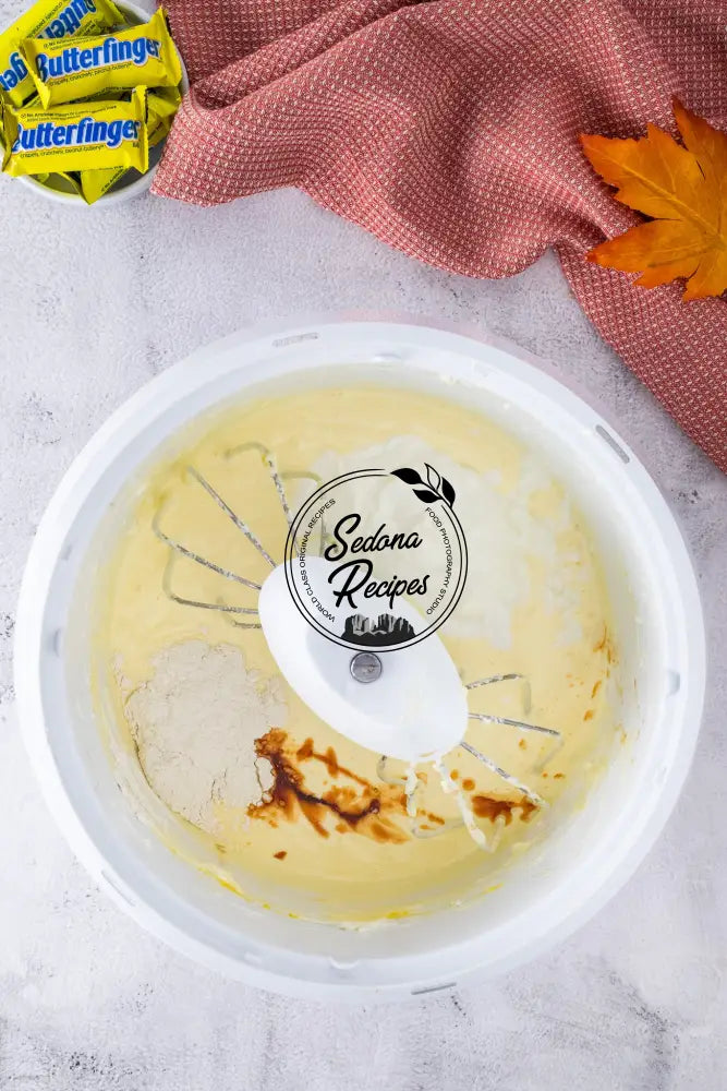 Butterfinger Caramel Cheesecake Bars