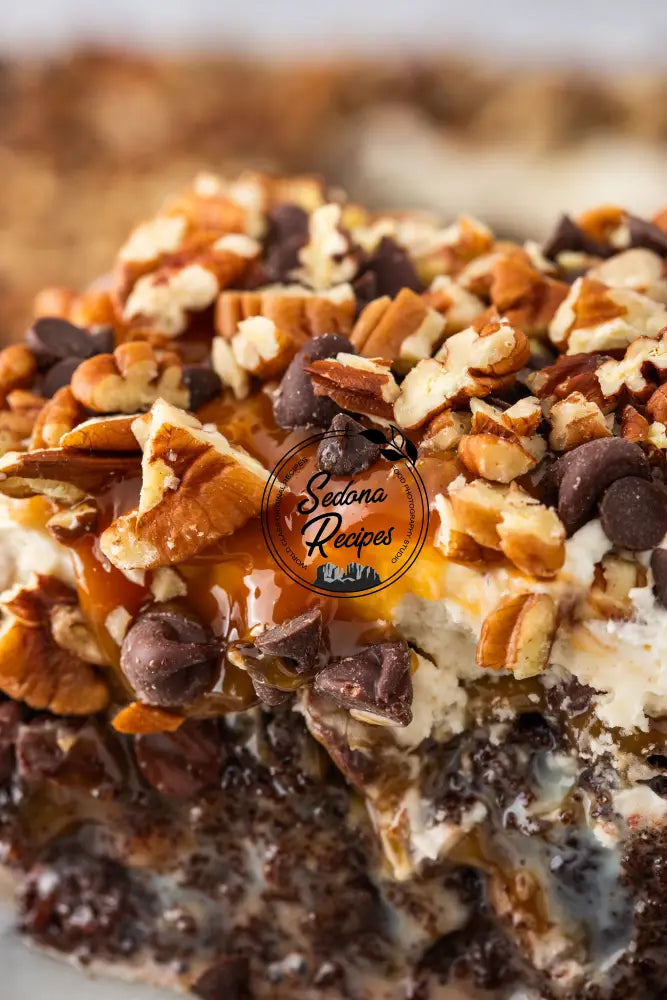 Caramel Turtle Poke Cake