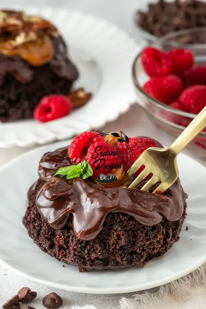 Chocolate Caramel Mini Bundt Cakes