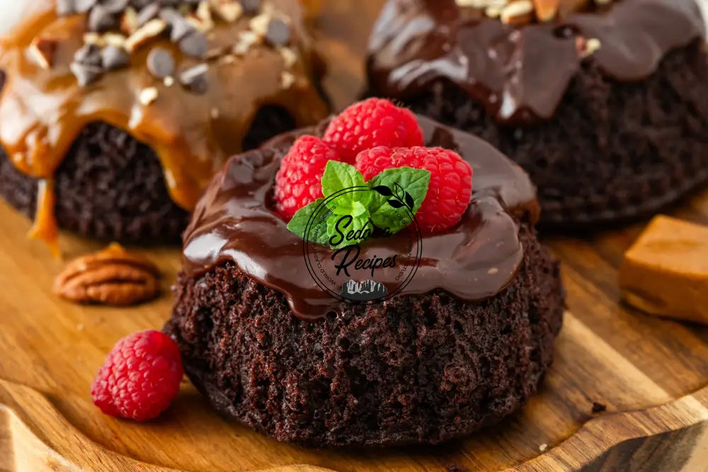 Chocolate Caramel Mini Bundt Cakes