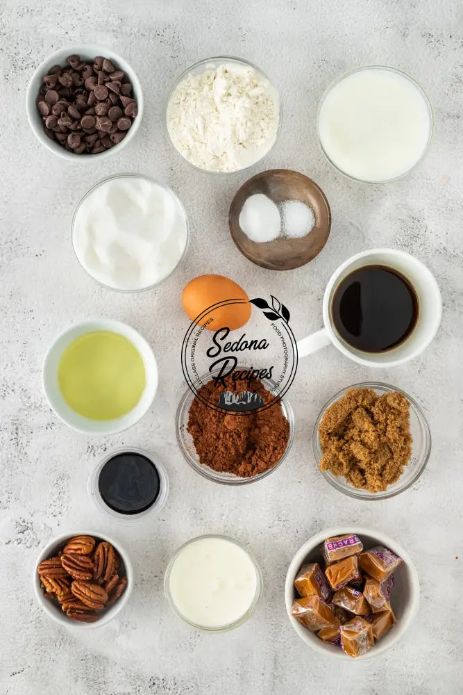 Chocolate Caramel Mini Bundt Cakes