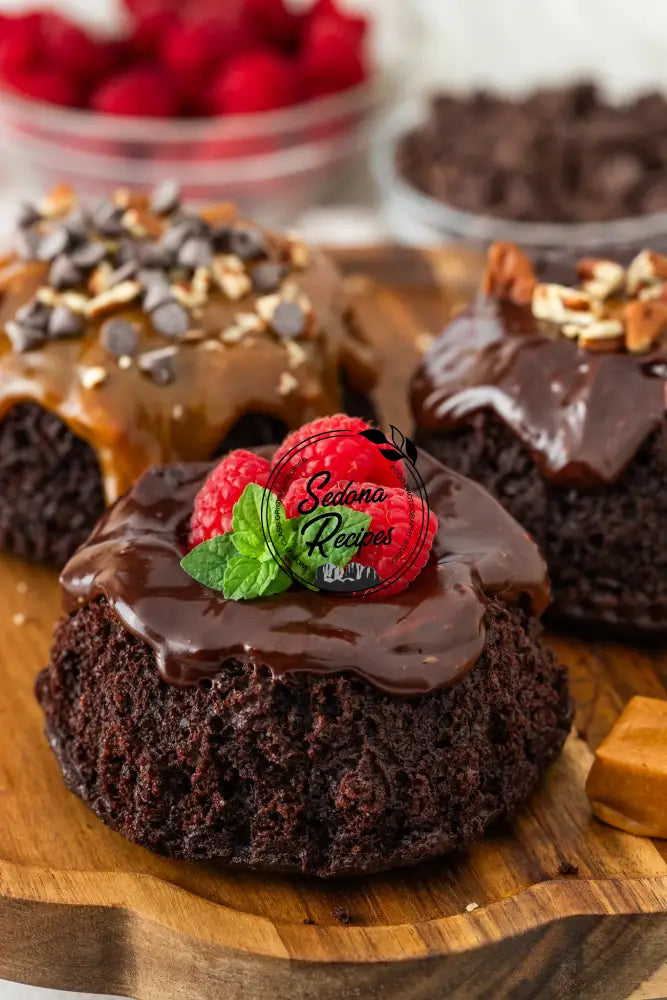 Chocolate Caramel Mini Bundt Cakes
