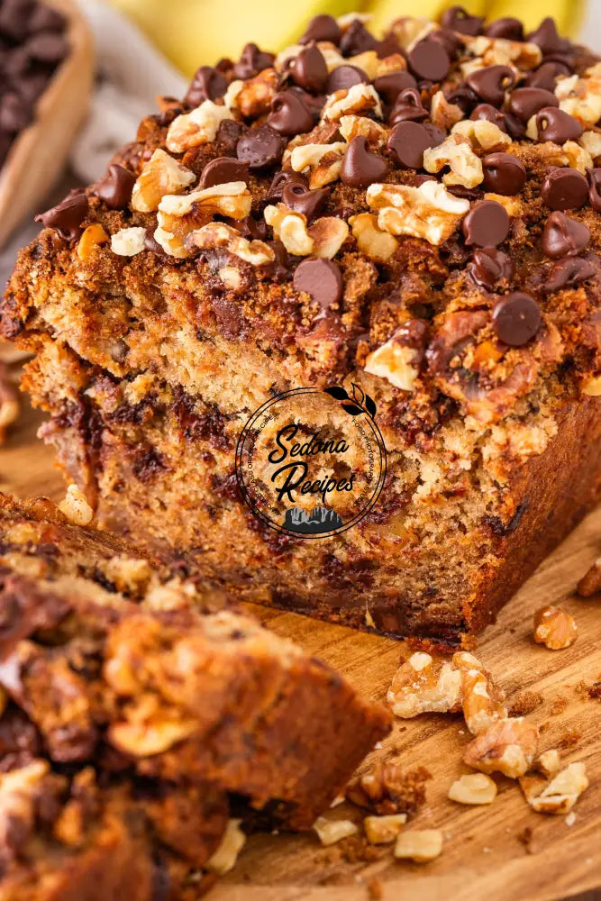 Chocolate Chip Walnut Banana Bread