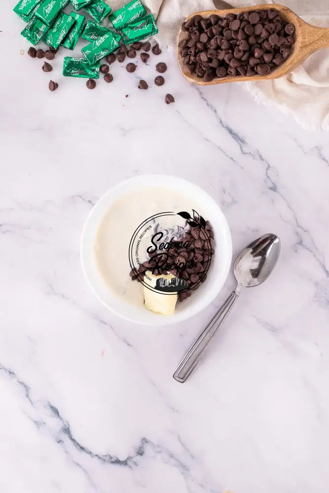Chocolate Mint Cupcakes with Ganache & Andes Bars