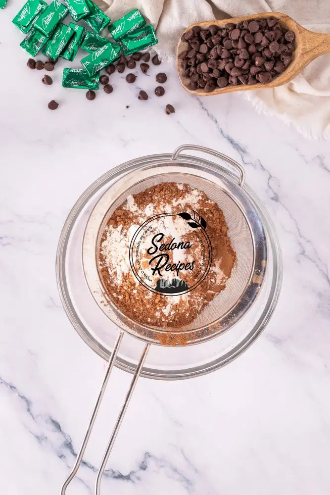 Chocolate Mint Cupcakes with Ganache & Andes Bars