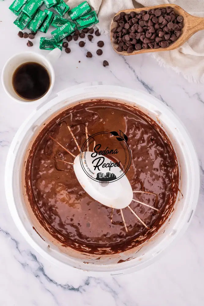 Chocolate Mint Cupcakes with Ganache & Andes Bars