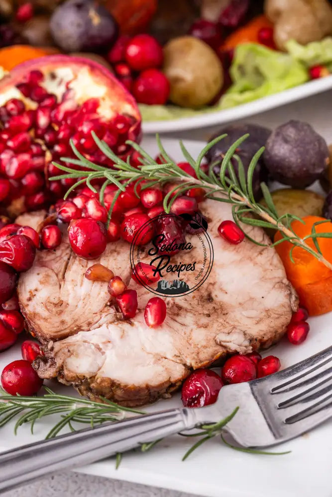 Cranberry–Pomegranate Glazed Turkey Breast