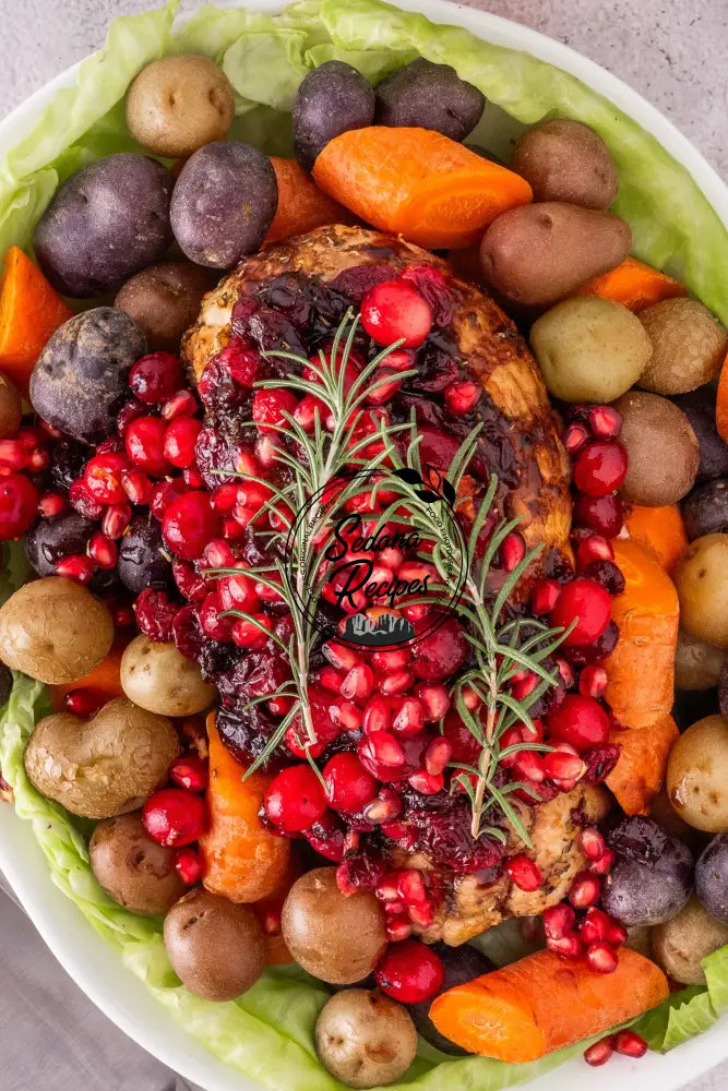 Cranberry–Pomegranate Glazed Turkey Breast
