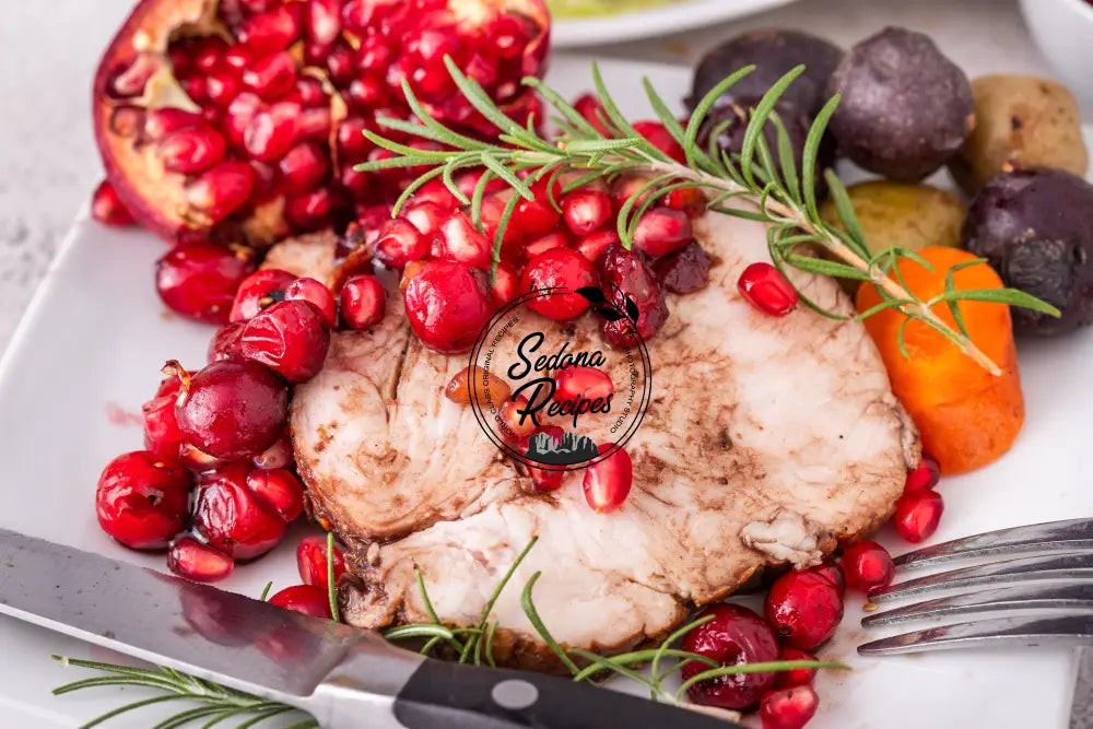 Cranberry–Pomegranate Glazed Turkey Breast