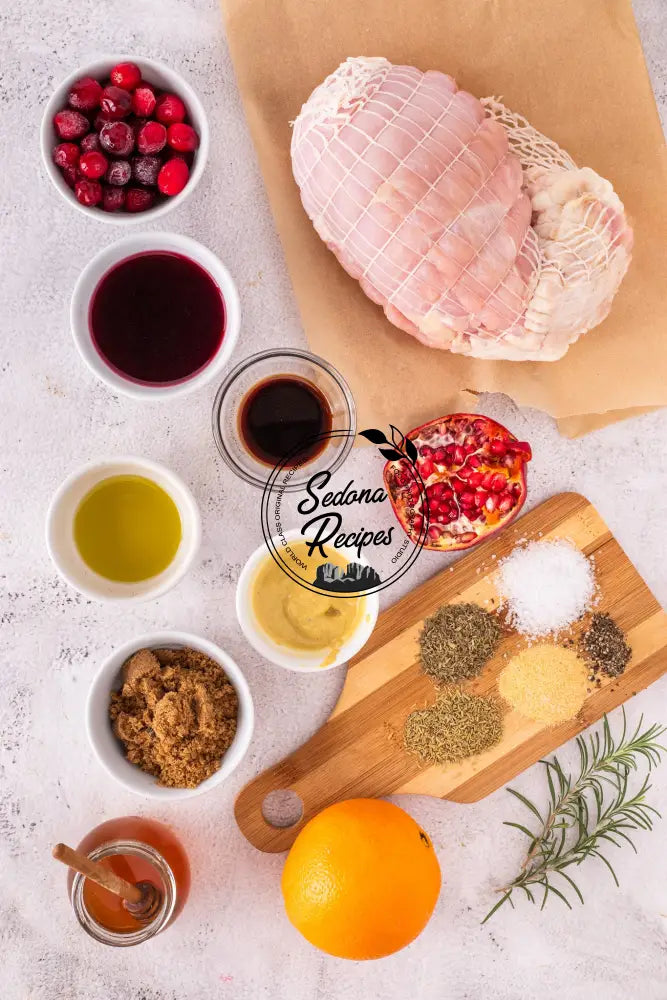 Cranberry–Pomegranate Glazed Turkey Breast