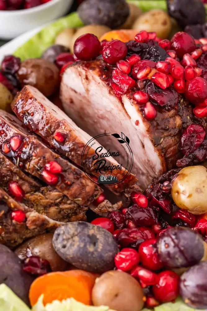 Cranberry–Pomegranate Glazed Turkey Breast