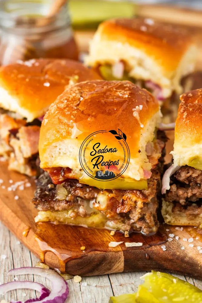 Crispy Bacon Hot Honey Smash Burger Sliders