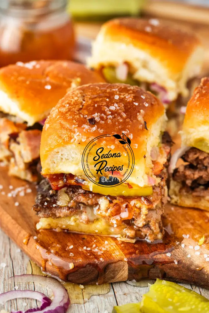 Crispy Bacon Hot Honey Smash Burger Sliders