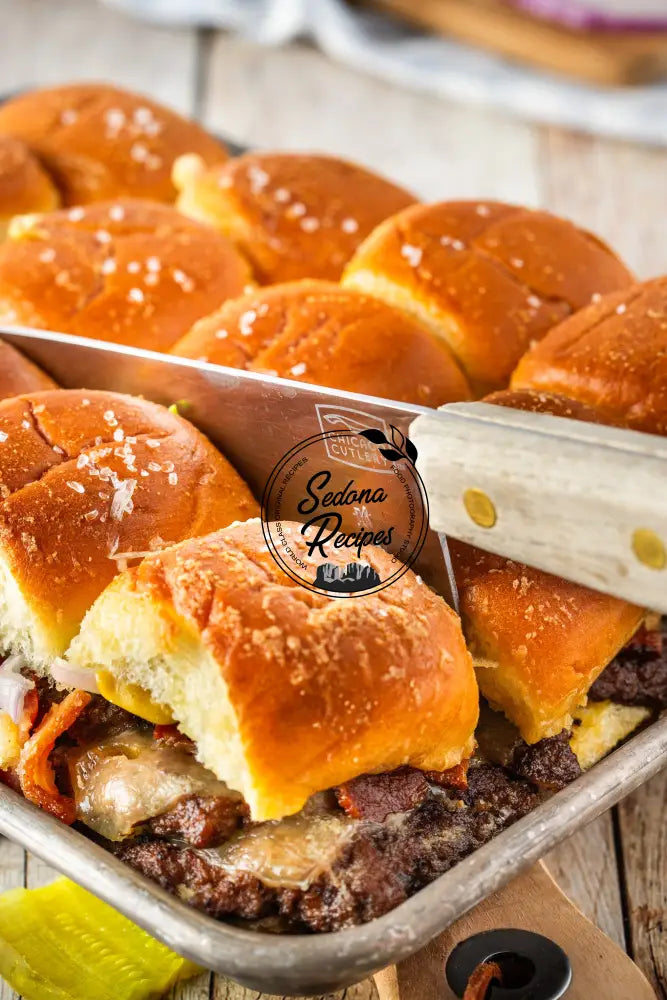 Crispy Bacon Hot Honey Smash Burger Sliders