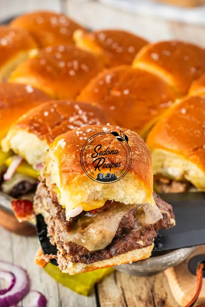 Crispy Bacon Hot Honey Smash Burger Sliders