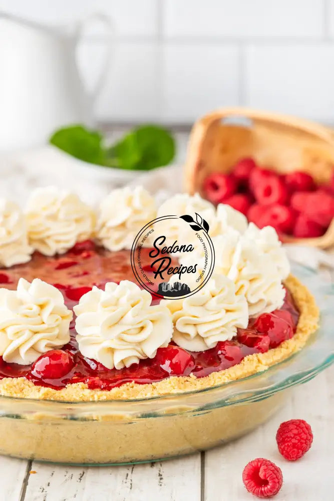 Fresh Raspberry Pie (No Bake)