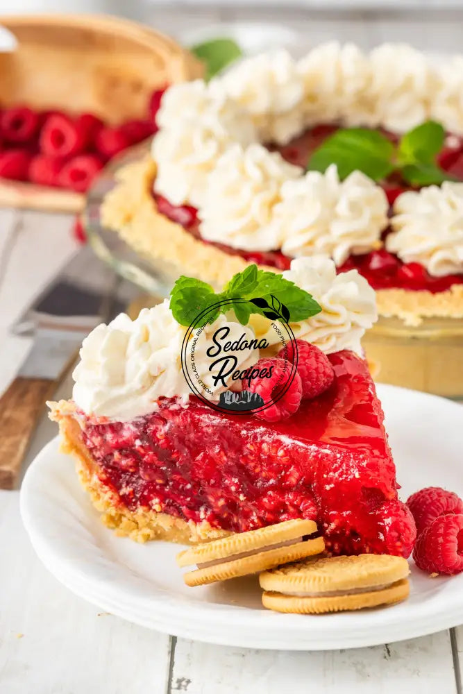 Fresh Raspberry Pie (No Bake)