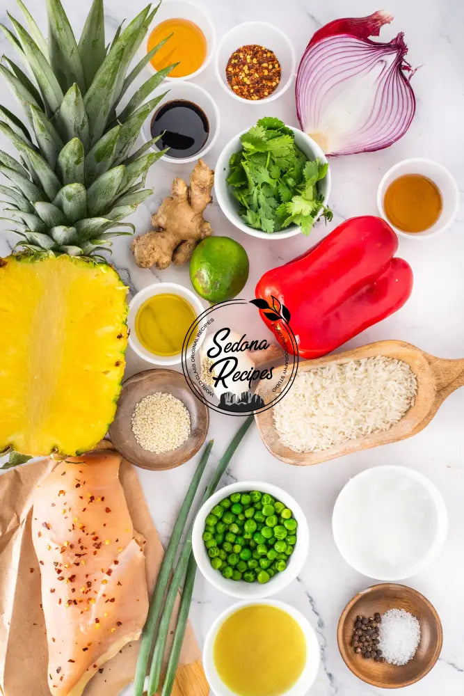 Grilled Pineapple Chicken and Rice