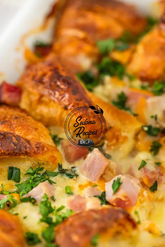 Ham & Cheese Croissant Bake