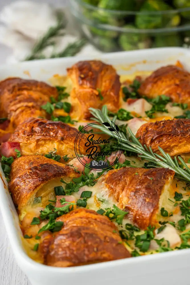 Ham & Cheese Croissant Bake