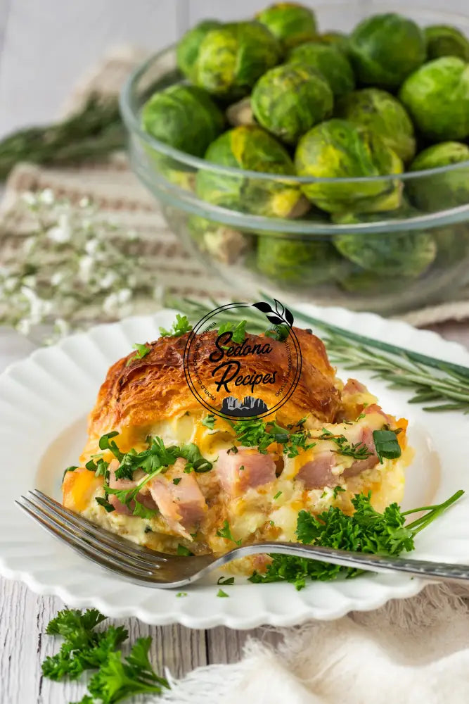 Ham & Cheese Croissant Bake