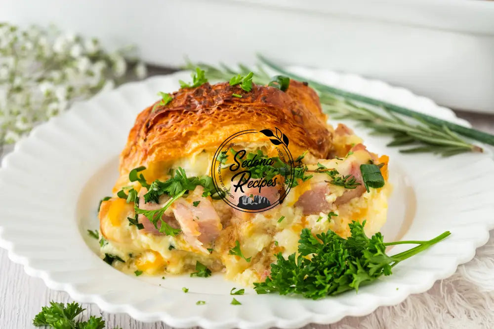 Ham & Cheese Croissant Bake
