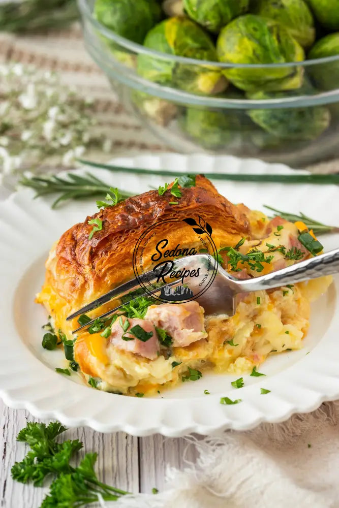 Ham & Cheese Croissant Bake
