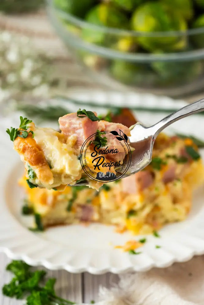 Ham & Cheese Croissant Bake