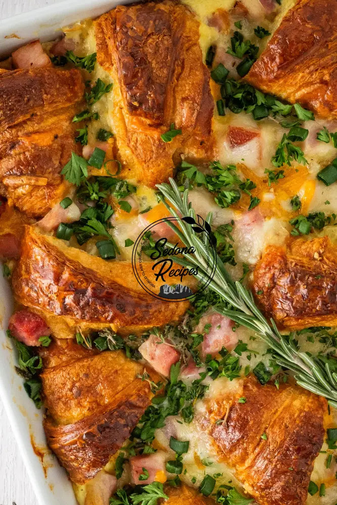 Ham & Cheese Croissant Bake
