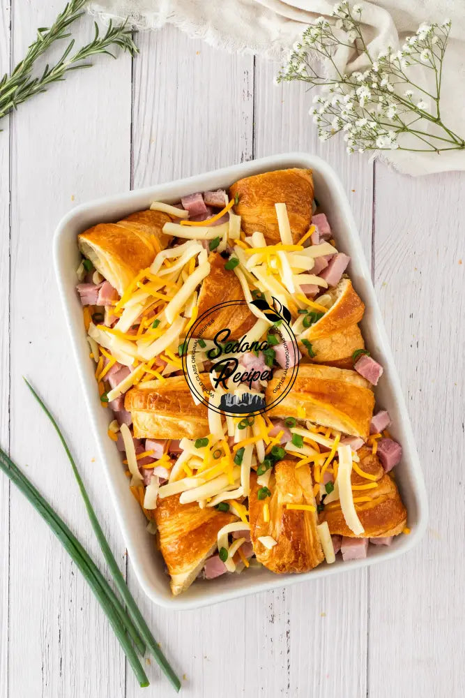 Ham & Cheese Croissant Bake