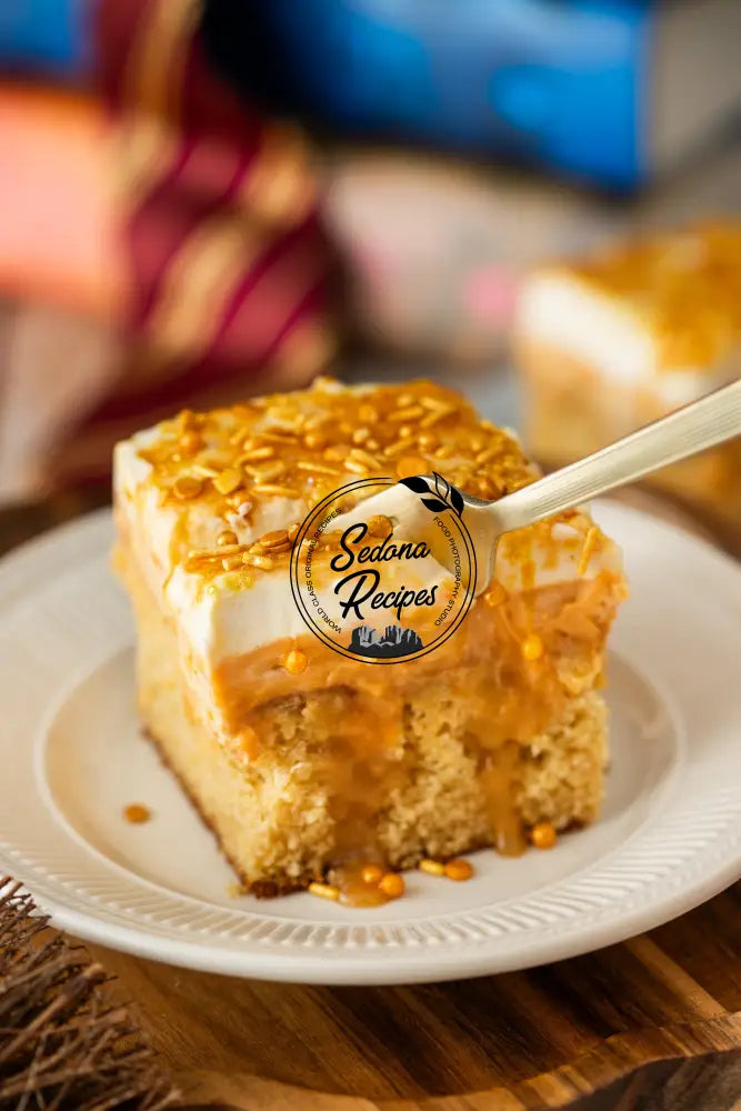 Harry Potter Butterbeer Poke Cake