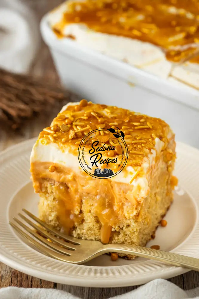 Harry Potter Butterbeer Poke Cake