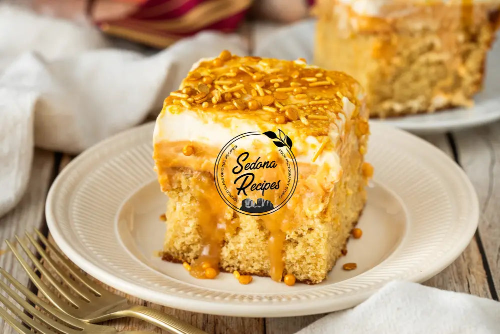 Harry Potter Butterbeer Poke Cake