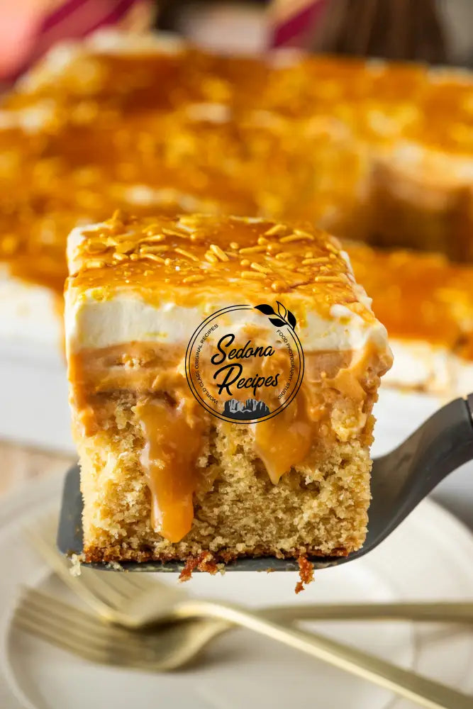 Harry Potter Butterbeer Poke Cake