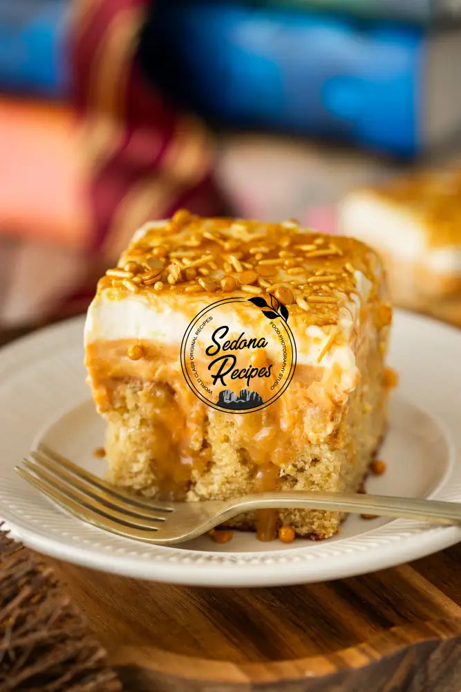 Harry Potter Butterbeer Poke Cake