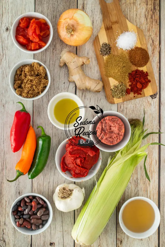 Hearty Mild Chili Con Carne with Roasted Corn