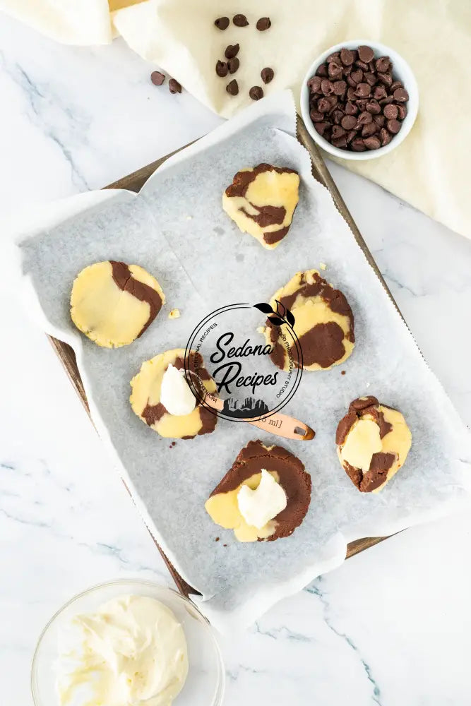 Marbled Chocolate Cheesecake Cookies