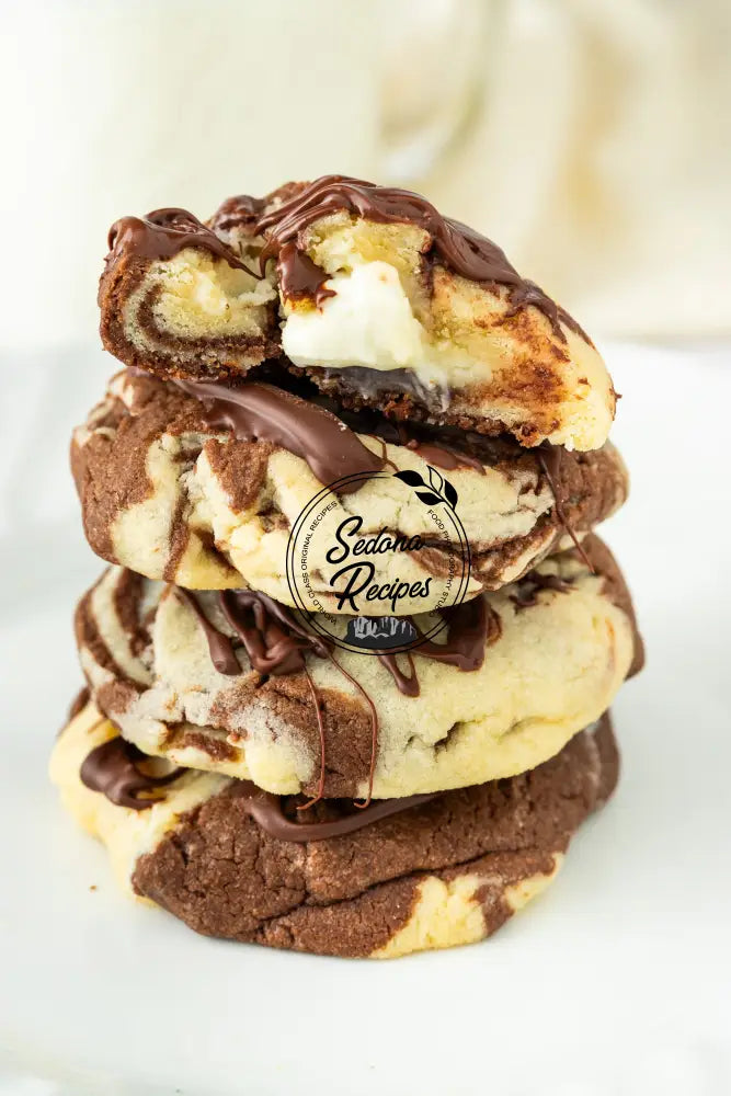Marbled Chocolate Cheesecake Cookies